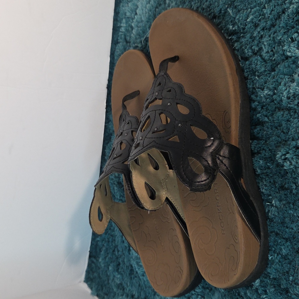 Rockport Stylish Black Sandals for Women Size 10